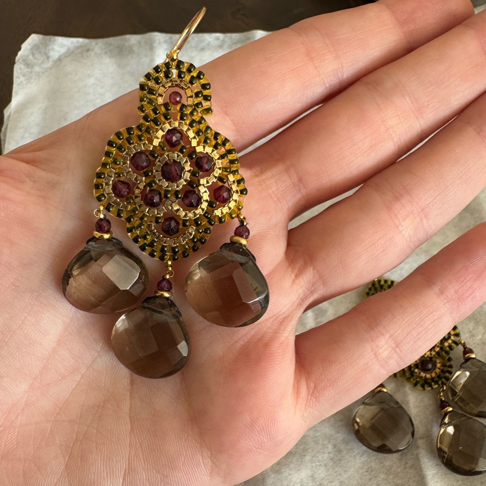 Stunning Statement Dangle Earrings - image 3